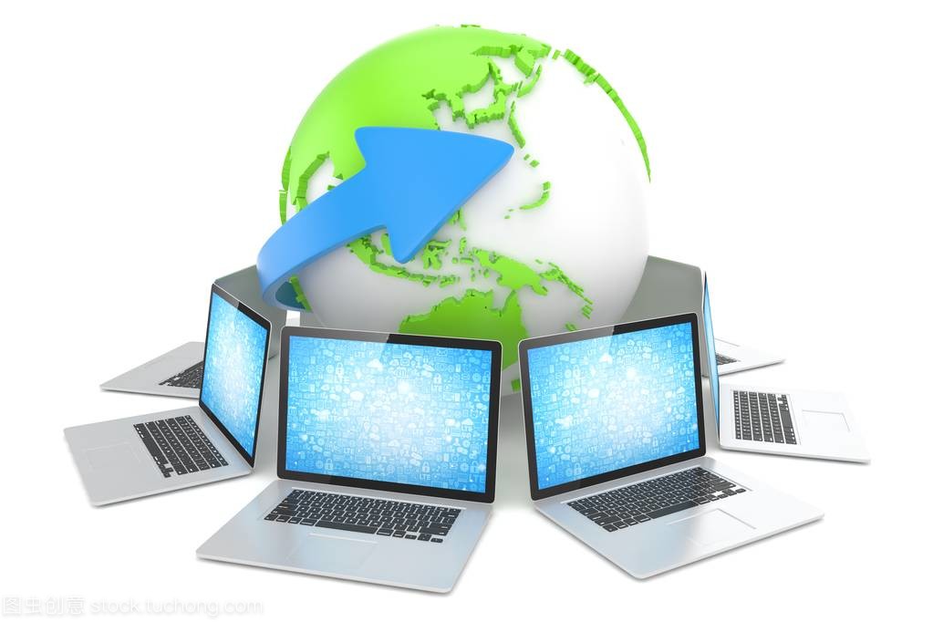 全球筆記本電腦網絡 連接世界的數字橋梁
